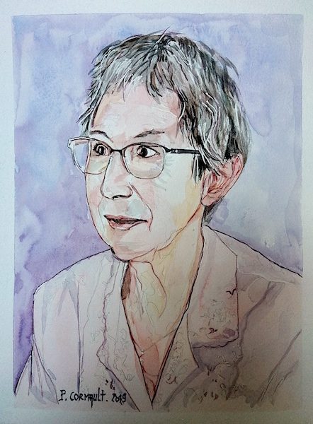 image de portrait à l'aquarelle