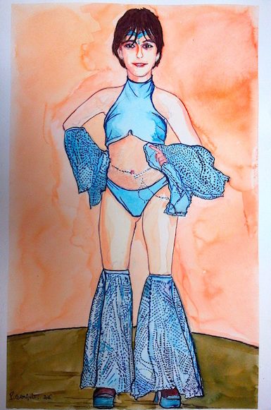 image de portrait à l'aquarelle