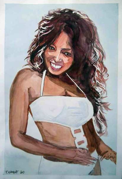 image de portrait à l'aquarelle