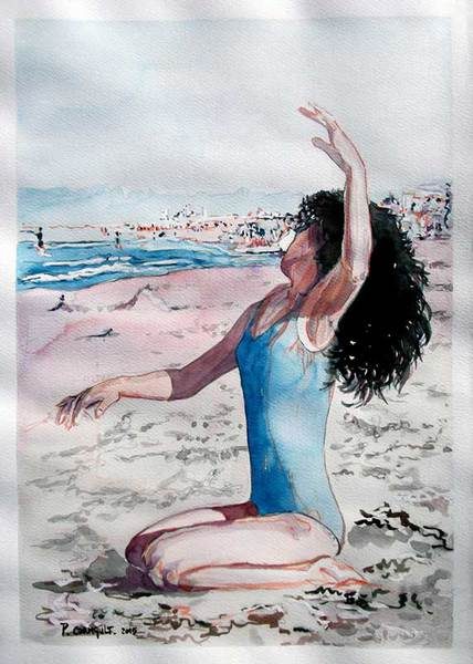 image de portrait à l'aquarelle