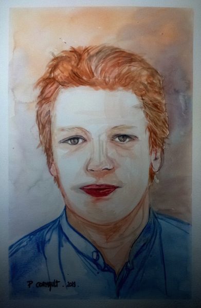 image de portrait à l'aquarelle