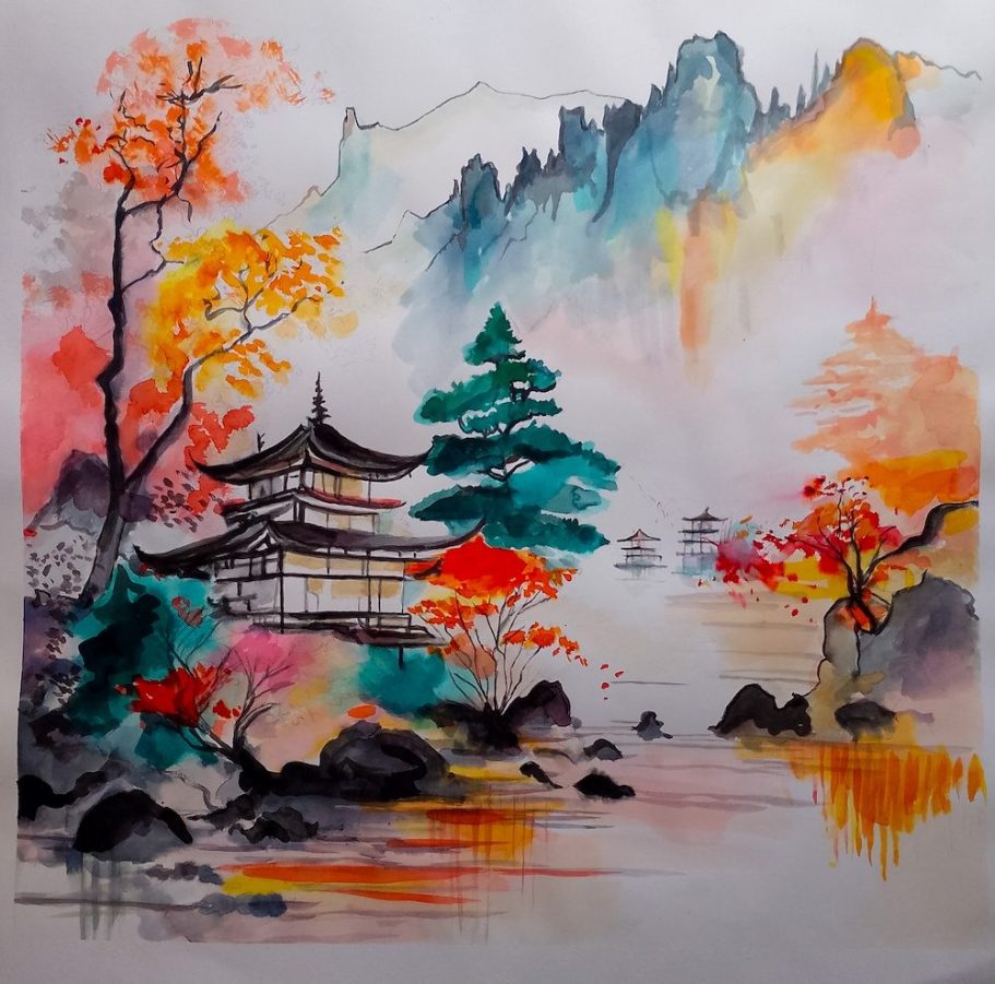 Chine image de paysage