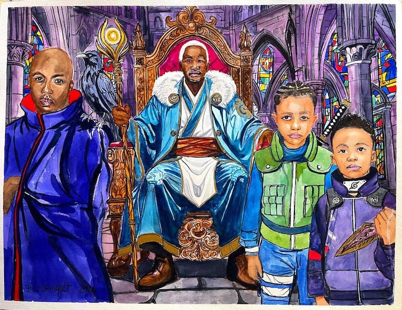 image d'illustration à l'aquarelle