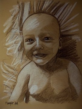 image de portrait à la sépia