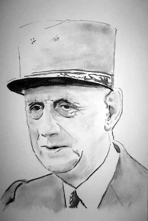 image de portrait au fusain