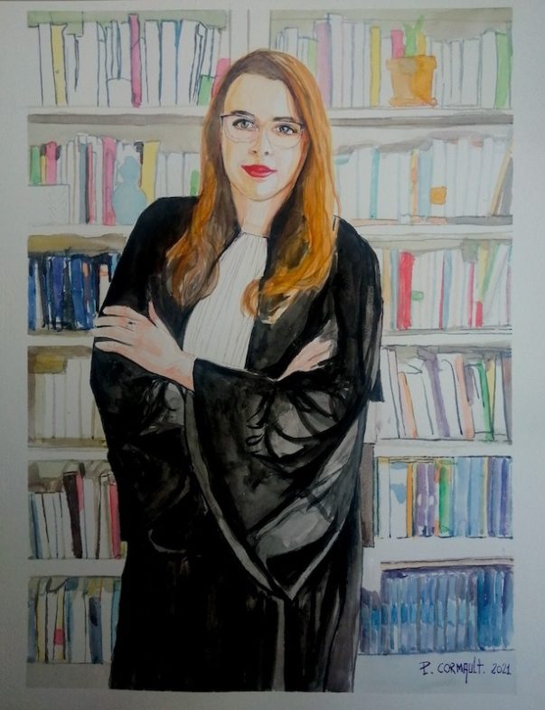 image de portrait à l'aquarelle
