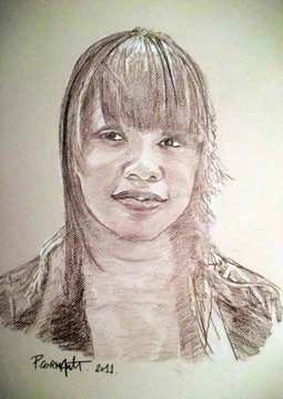 image de portrait à la sépia