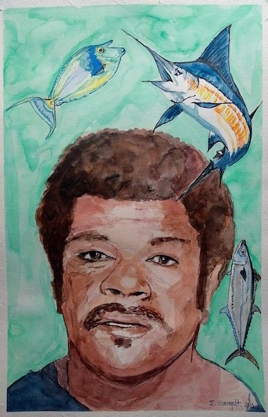 image de portrait à l'aquarelle