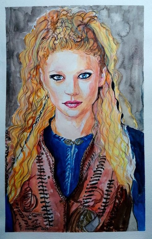 image de portrait à l'aquarelle