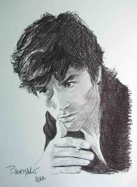 image de portrait à la sépia