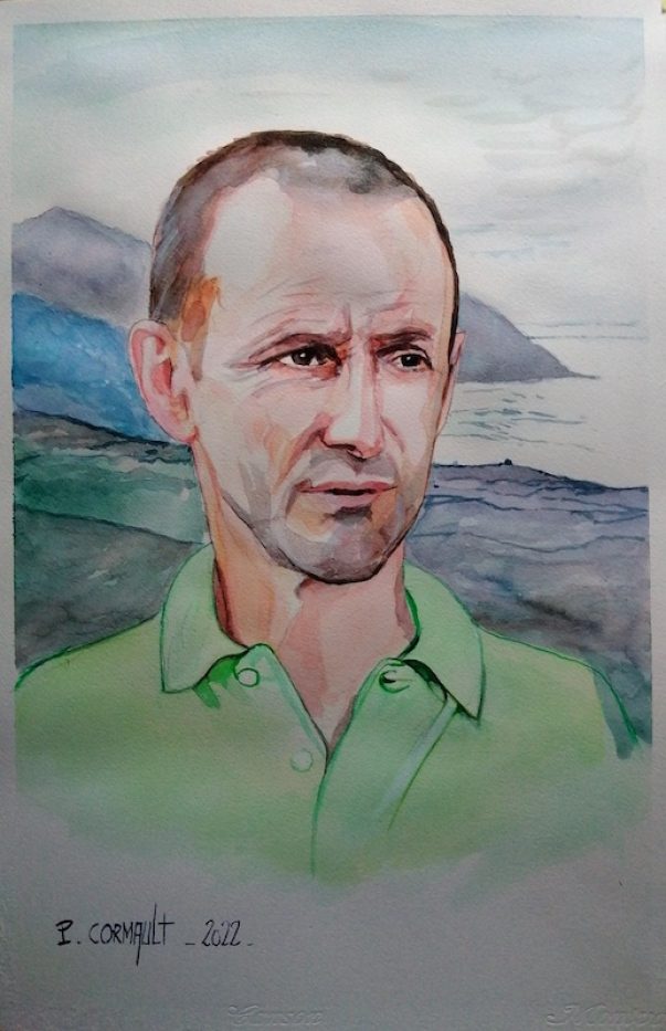 image de portrait à l'aquarelle