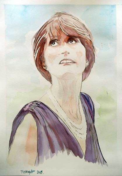 image de portrait à l'aquarelle