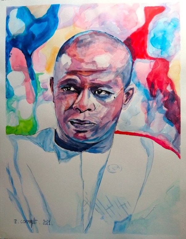 image de portrait à l'aquarelle