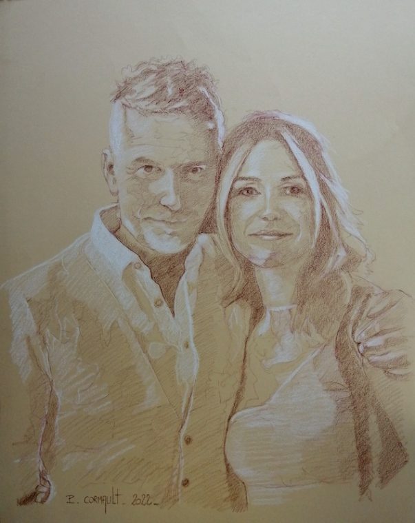 image de portrait à la sépia