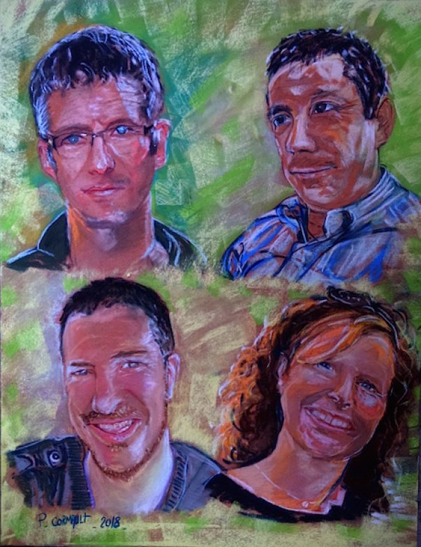 image de portrait aux pastels secs