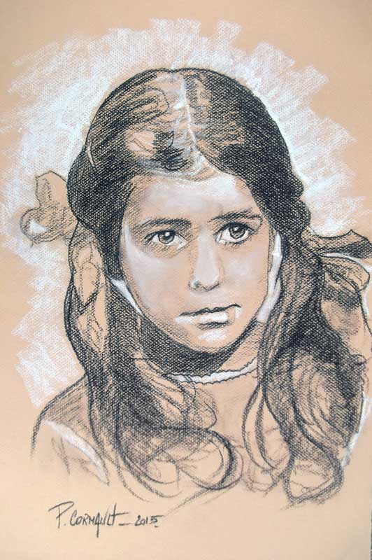 image de portrait à la sépia