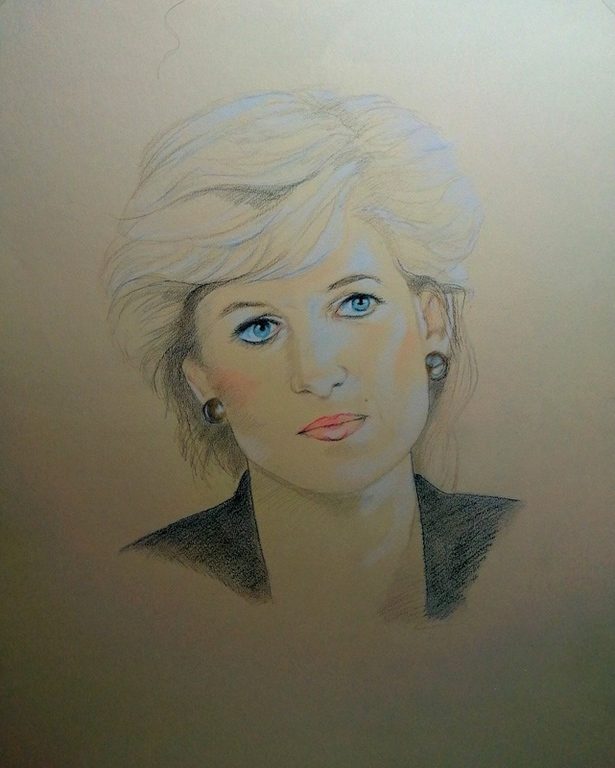 image de portrait aux pastels secs