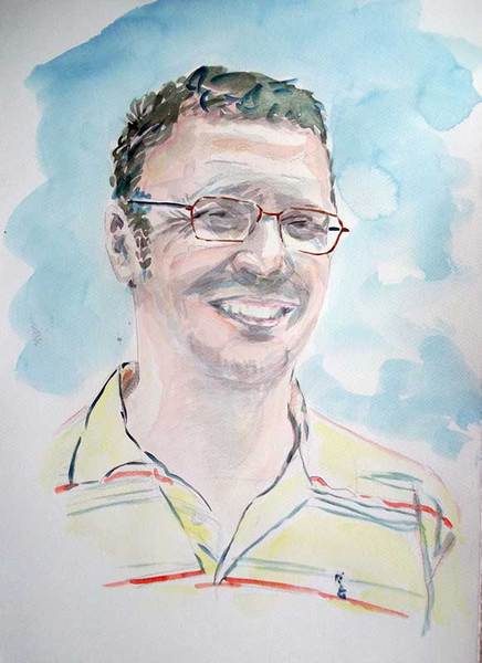 image de portrait à l'aquarelle
