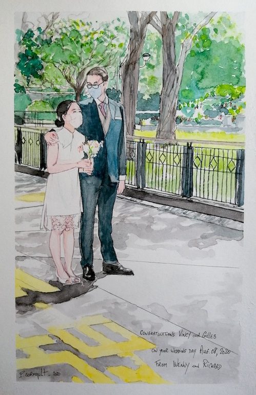 image de portrait à l'aquarelle