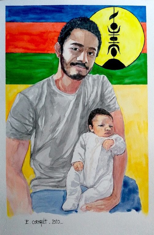 image de portrait à l'aquarelle