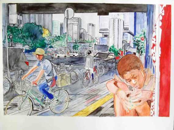 Pauline à Tokyo image de paysage