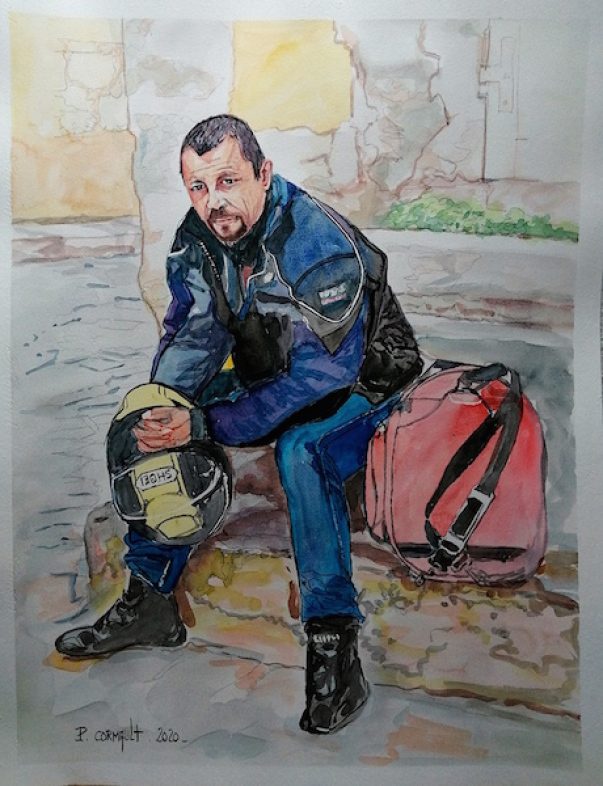 image de portrait à l'aquarelle