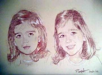 image de portrait à la sanguine