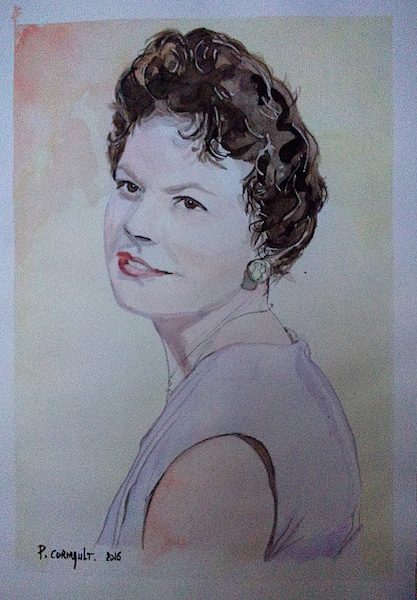 image de portrait à l'aquarelle